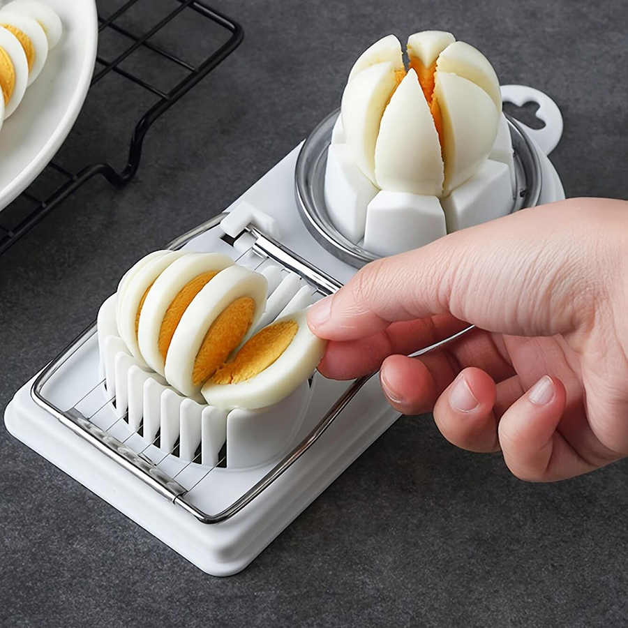 Kitchen Gadgets Wirecutter - 2-in-1 Egg Cutter Stainless Steel Wire