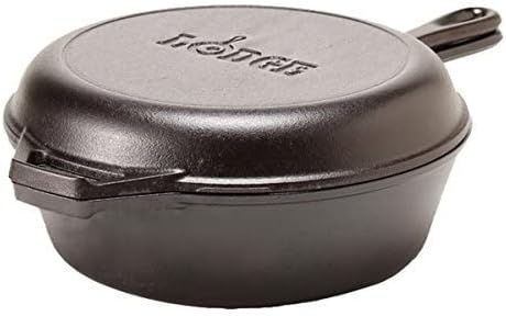 2-in-1 Cast Iron Cookware Set  - Cast Iron Skillet 评论和价格