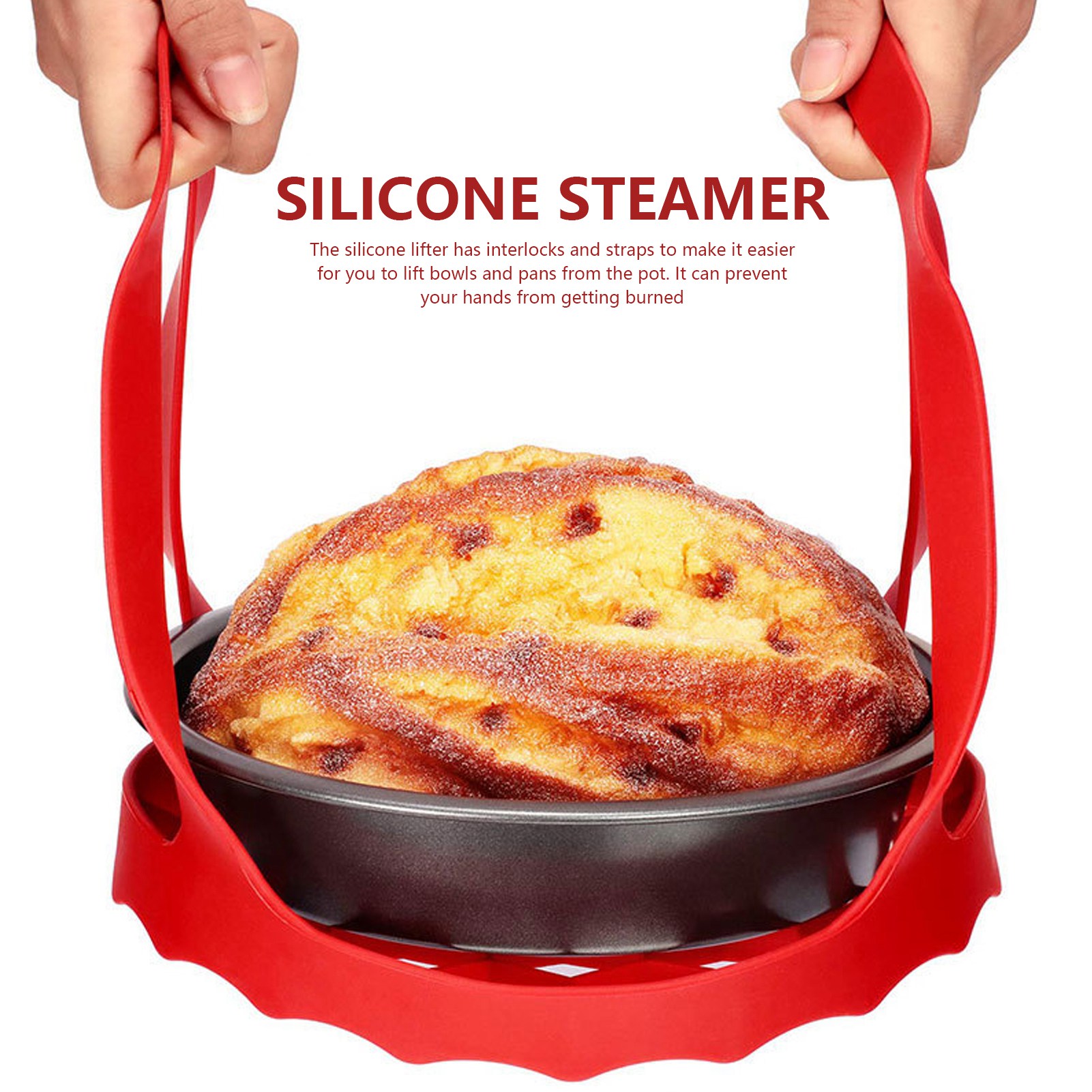 4pcs Set Silicone Kitchen Tool - Silicone Steamer Basket 评论和价格