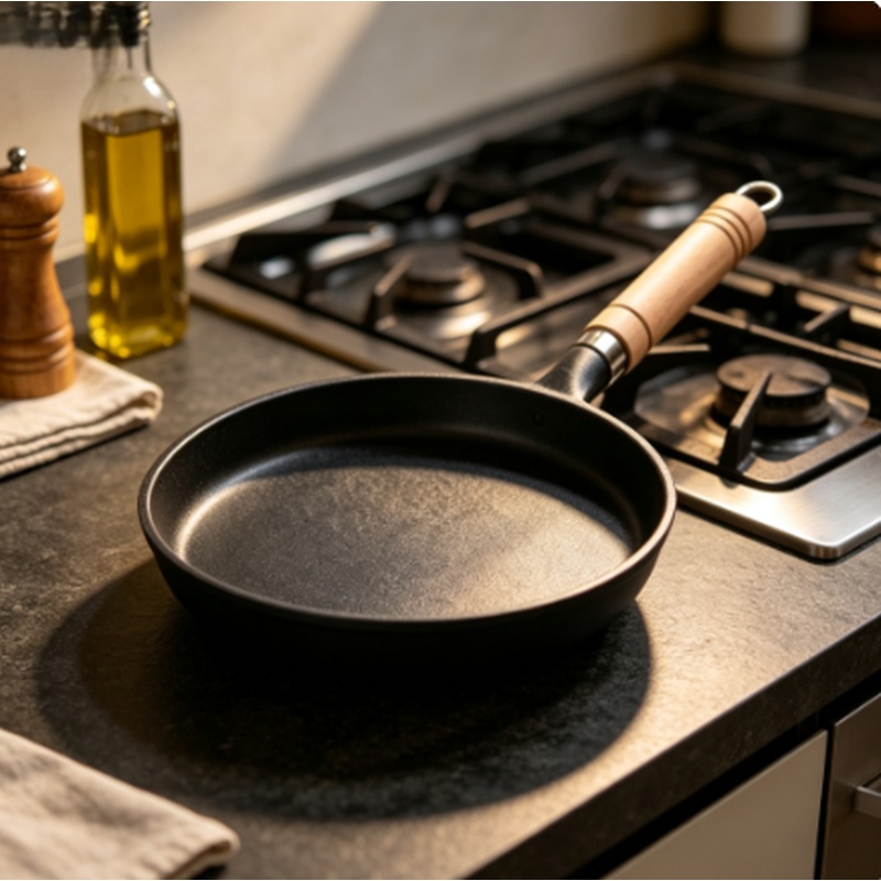 26cm Uncoated Cast Iron Skille - Cast Iron Skillet 评论和价格