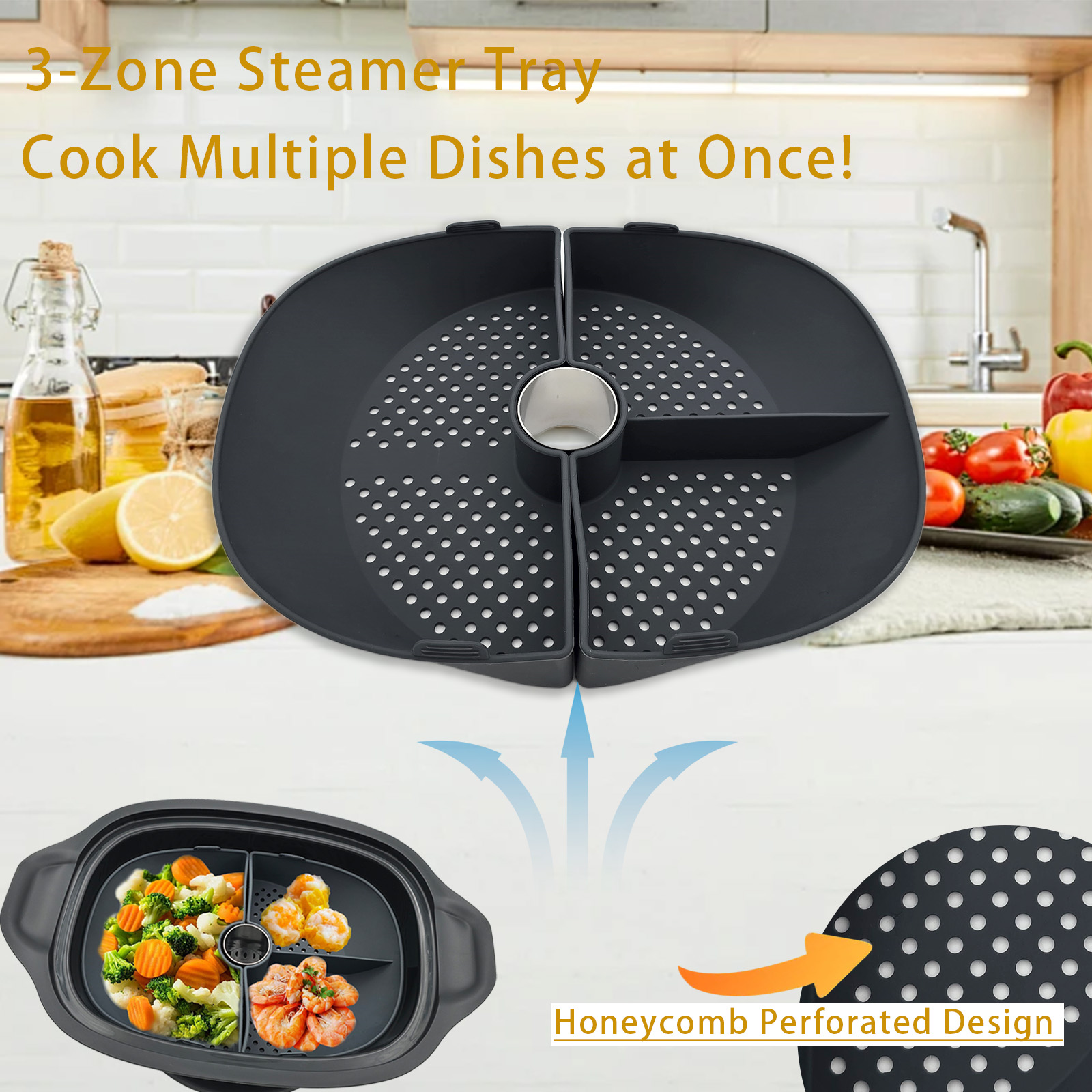 Silicone Steamer Basket Divide - Silicone Steamer Basket 评论和价格