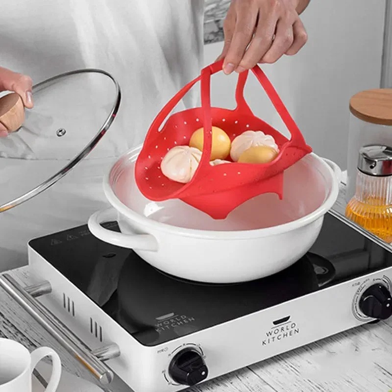 Steamer Basket with Silicone E - Silicone Steamer Basket 评论和价格