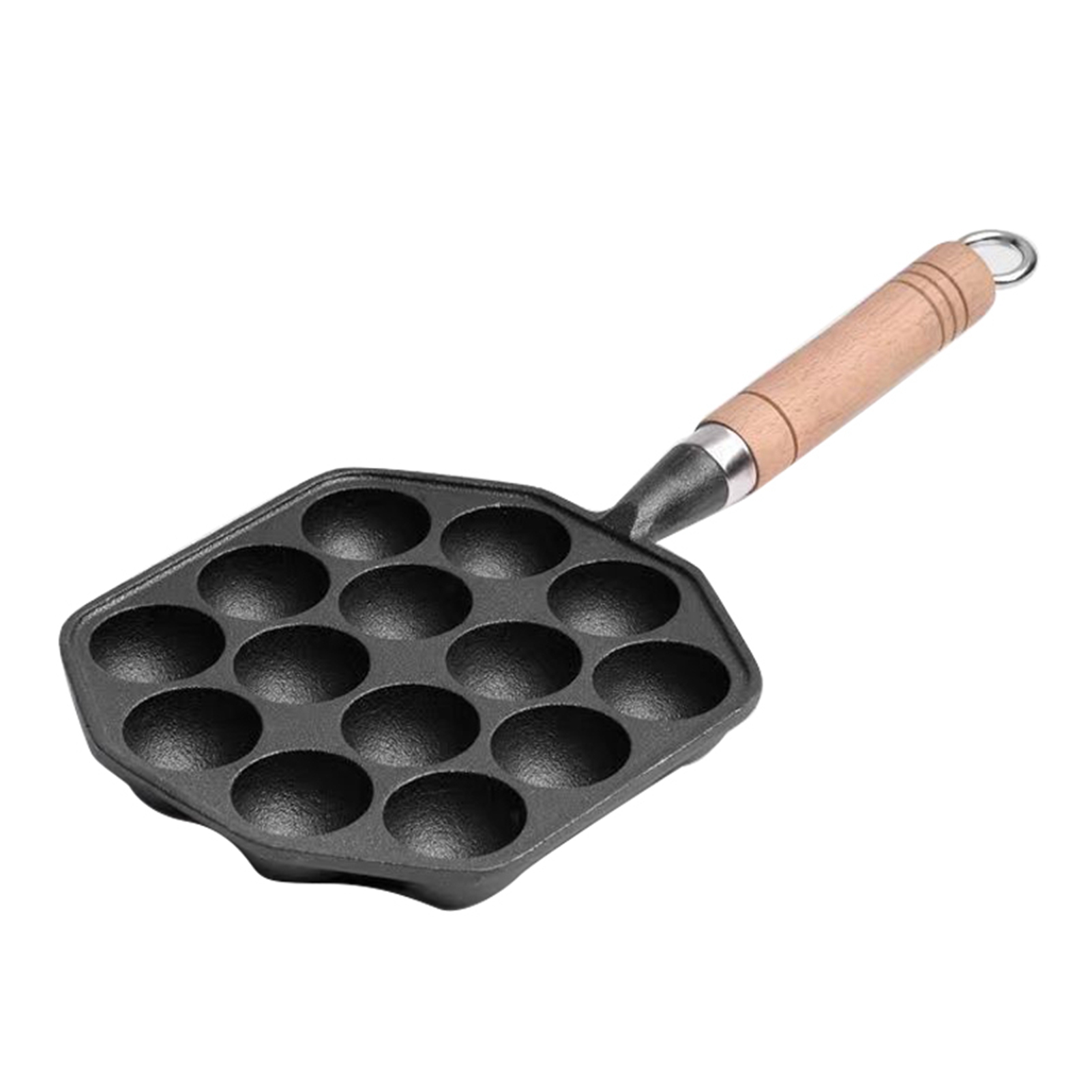 14 Holes Takoyaki Pan Nonstick - Cast Iron Skillet 评论和价格