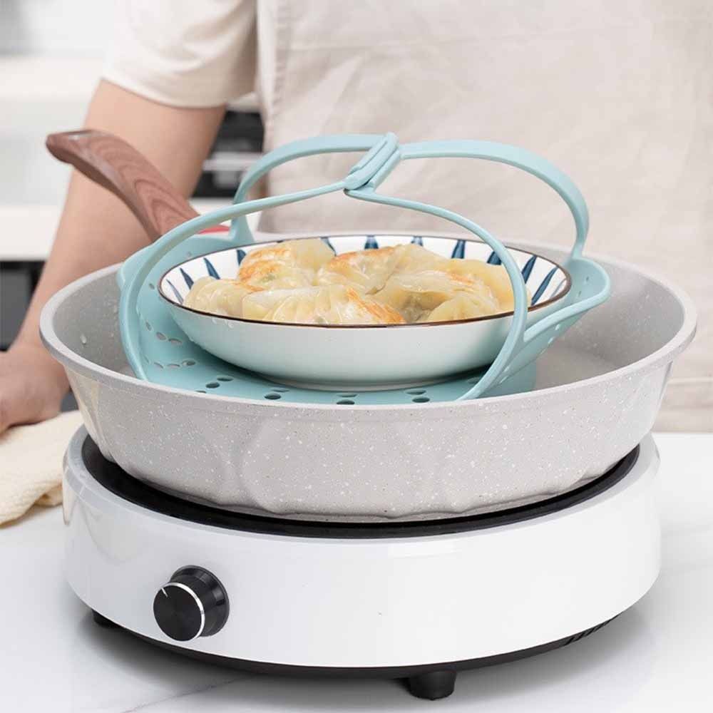 Long Handle Silicone Steamer B - Silicone Steamer Basket 评论和价格