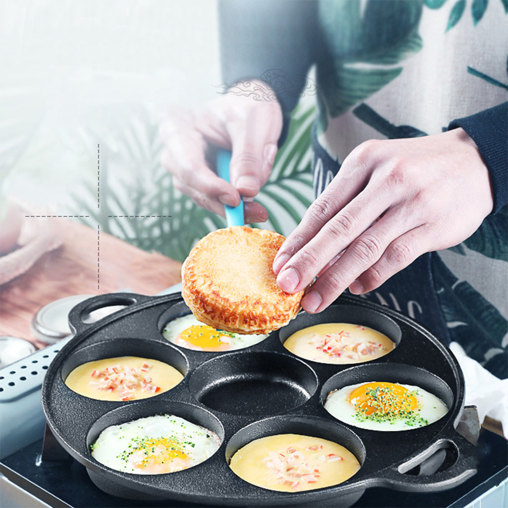7 Hole Frying Pot Cast Iron No - Cast Iron Skillet 评论和价格