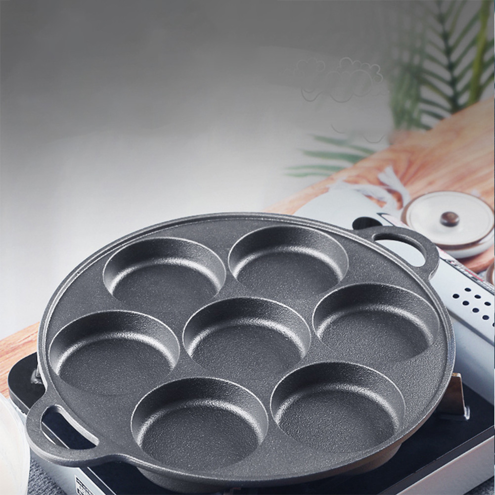 7 Hole Frying Pot Cast Iron No - Cast Iron Skillet 评论和价格