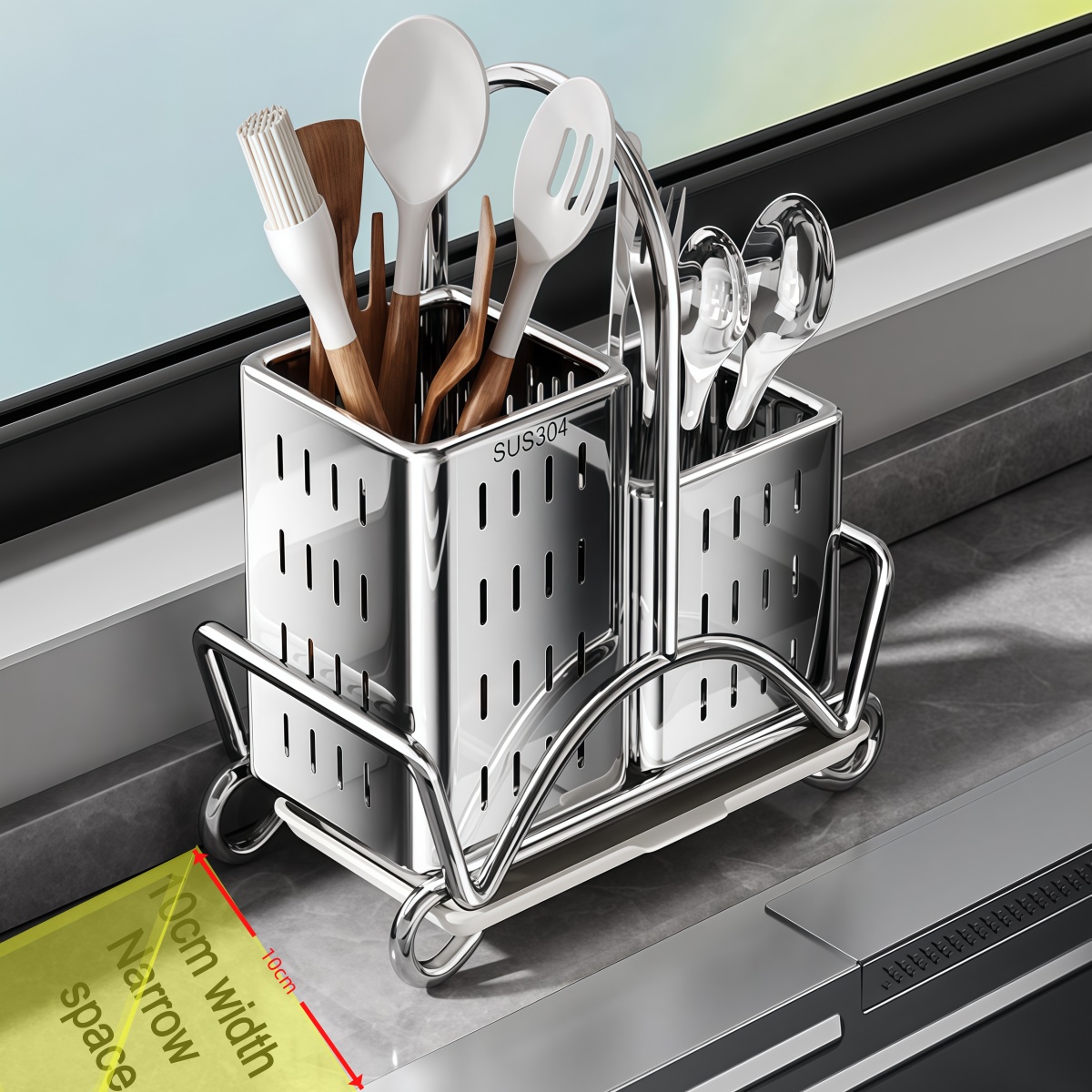 Kitchen Cutlery Organiser, Sta - Kitchen Gadgets And Utensils 评论和价格