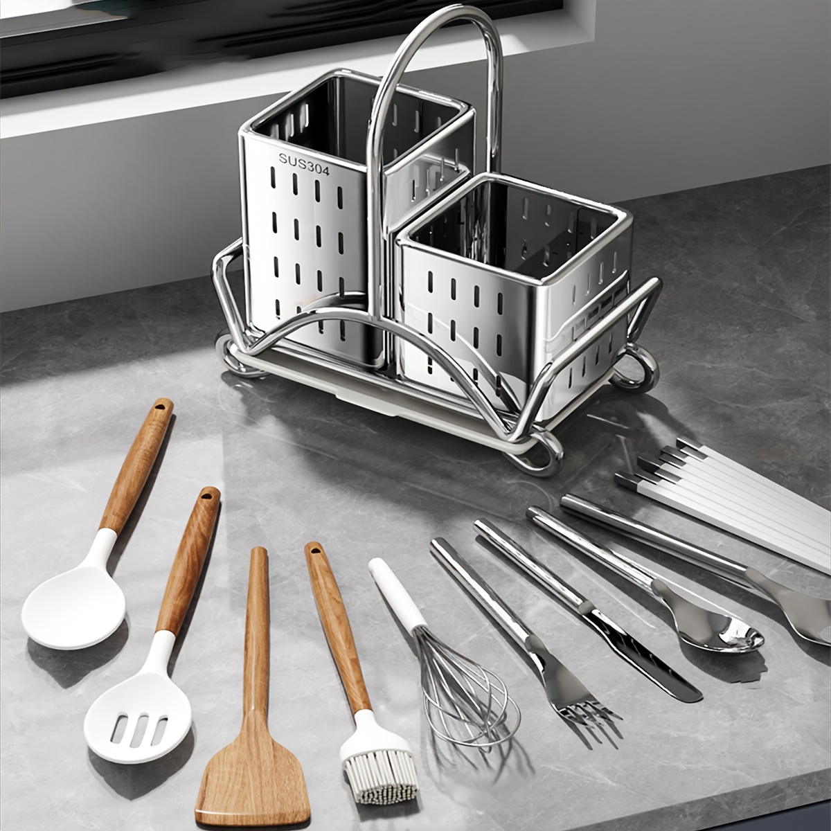 Kitchen Cutlery Organiser, Sta - Kitchen Gadgets And Utensils 评论和价格