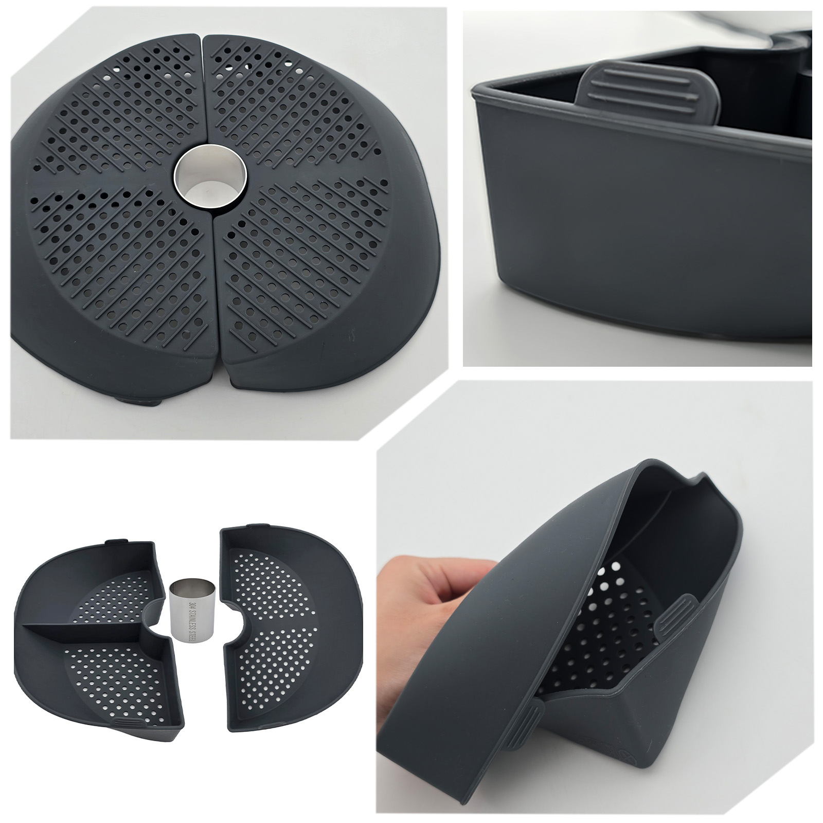 Silicone Steamer Basket Divide - Silicone Steamer Basket 评论和价格