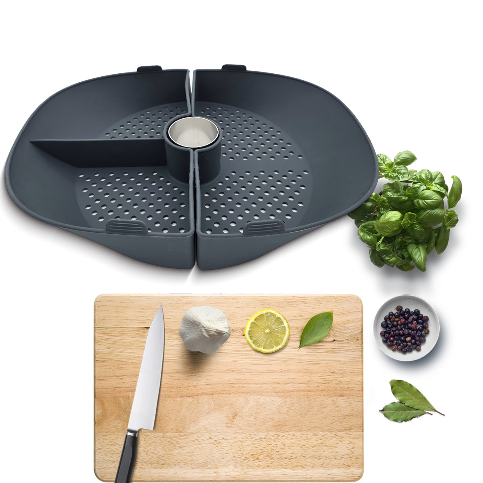 Silicone Steamer Basket Divide - Silicone Steamer Basket 评论和价格