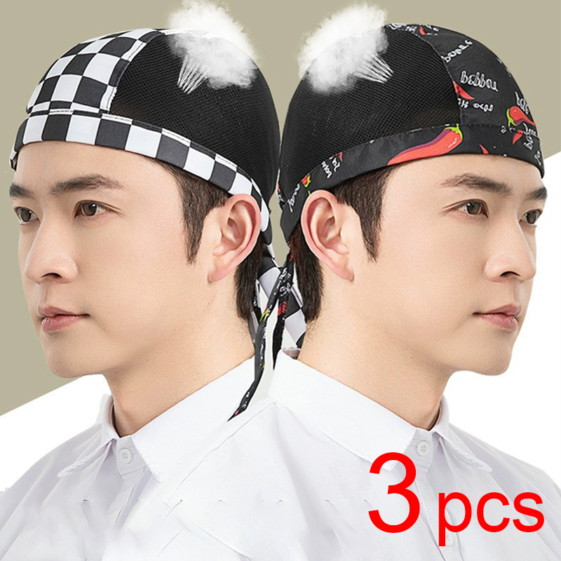 Breathable Mesh Cook Hat 3pcs  - Kitchen Gadgets You Need 评论和价格
