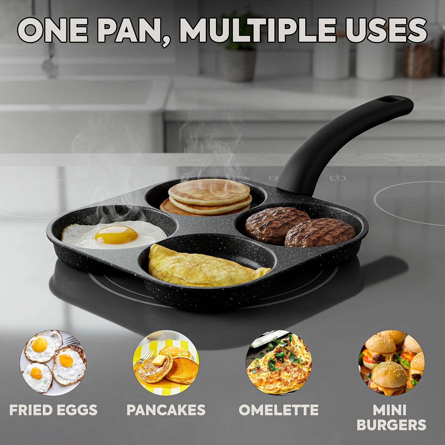 Egg Frying Pan Nonstick Pancak - Cast Iron Skillet 评论和价格